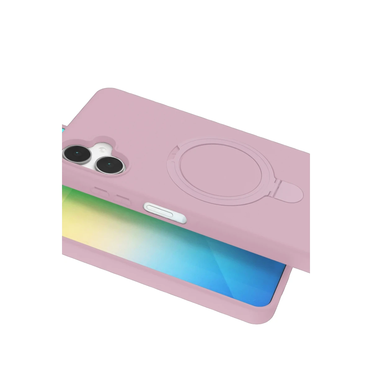 Samsung Galaxy A06 Regal Magsafe Standlı Kapak - Açık Pembe