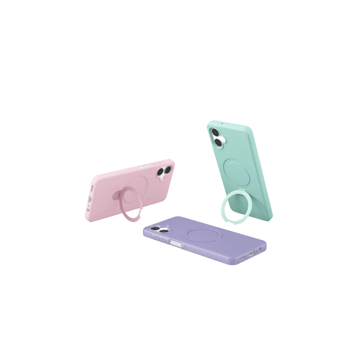 Samsung Galaxy A06 Regal Magsafe Standlı Kapak - Lacivert