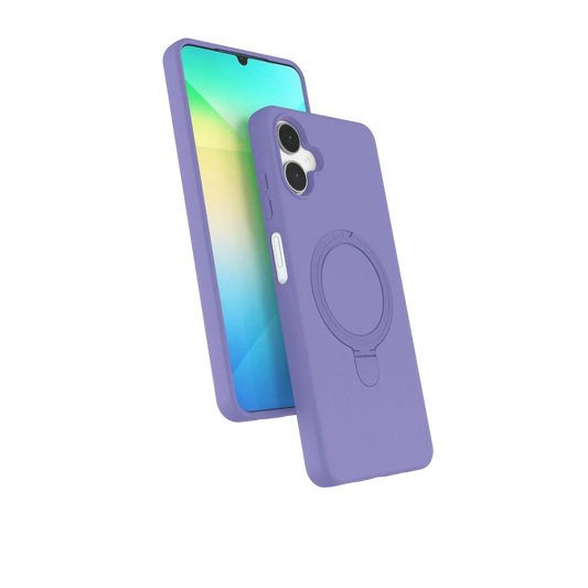 Samsung Galaxy A06 Regal Magsafe Standlı Kapak - Lila