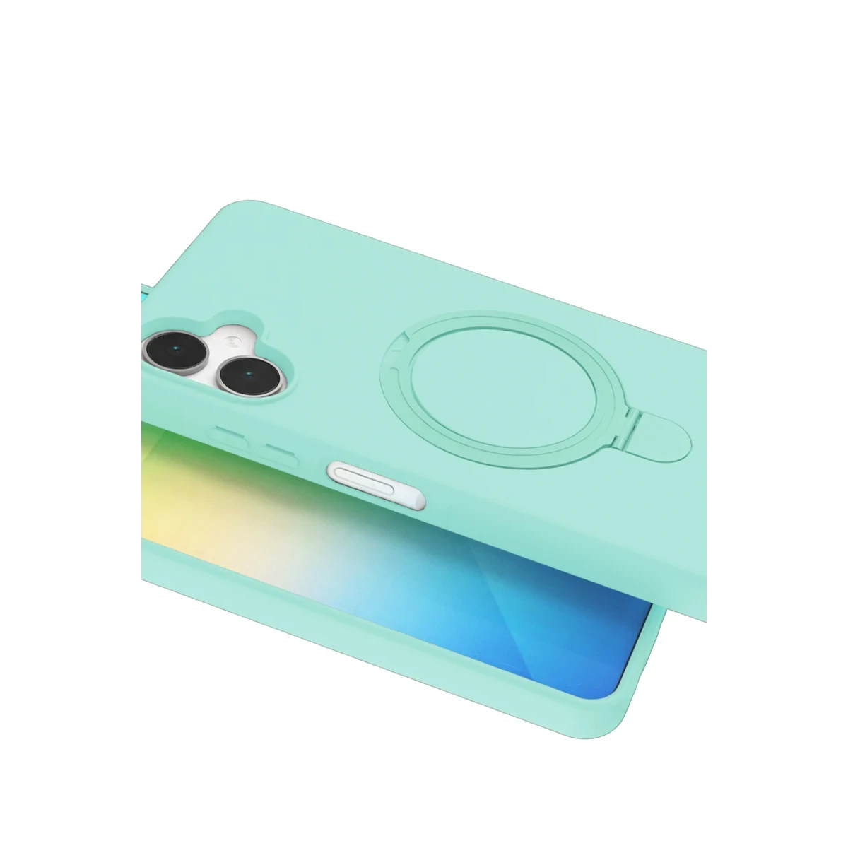 Samsung Galaxy A06 Regal Magsafe Standlı Kapak - Su Yeşili