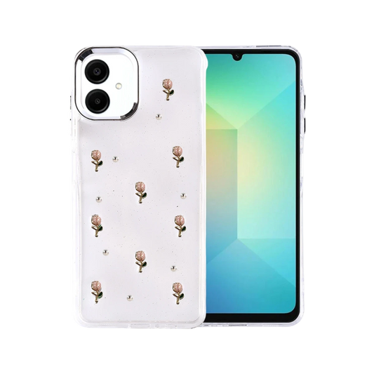 Samsung Galaxy A07 4G Fiyonk Desenli Kapak - Desen 6