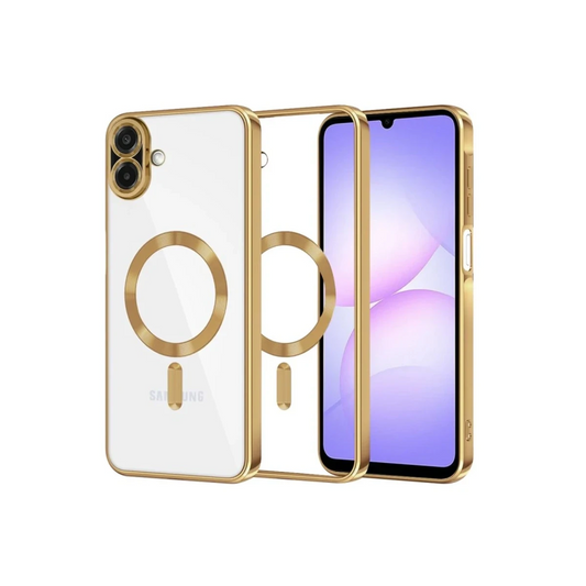 Samsung Galaxy A07 4G Kross Magneticsafe Kapak - Gold