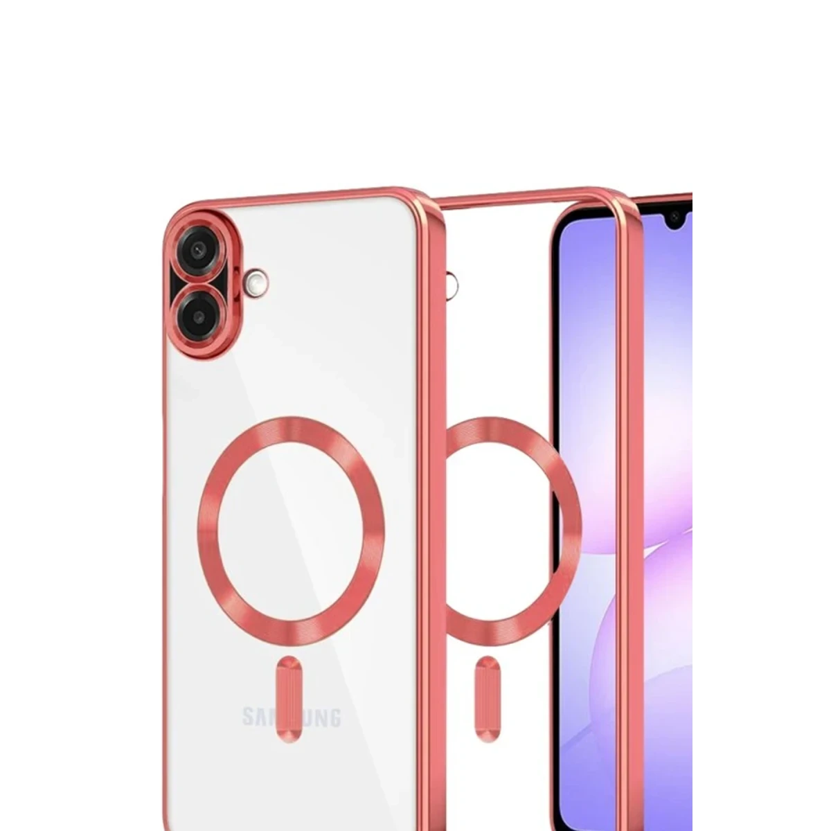 Samsung Galaxy A07 4G Kross Magneticsafe Kapak - Kırmızı