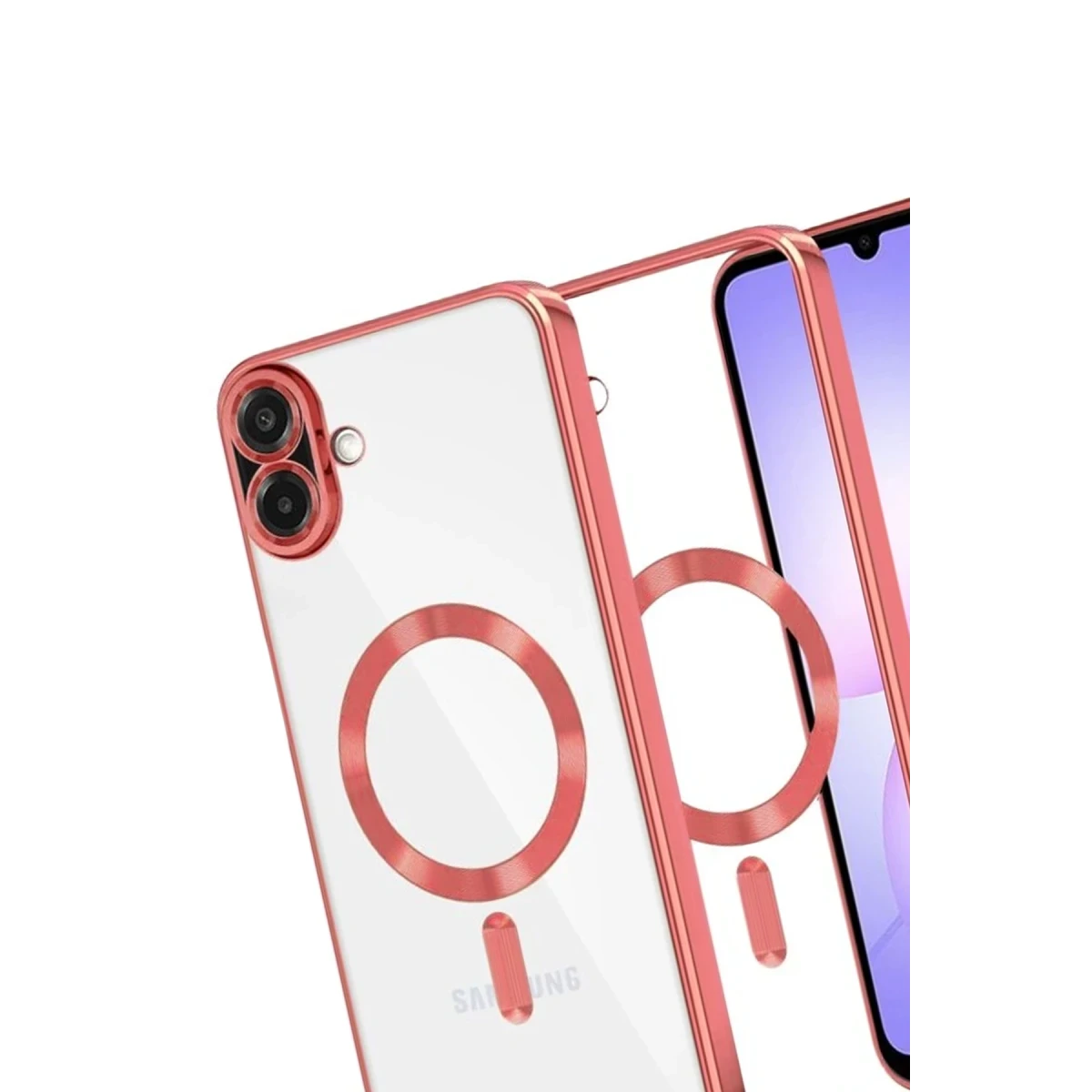 Samsung Galaxy A07 4G Kross Magneticsafe Kapak - Kırmızı