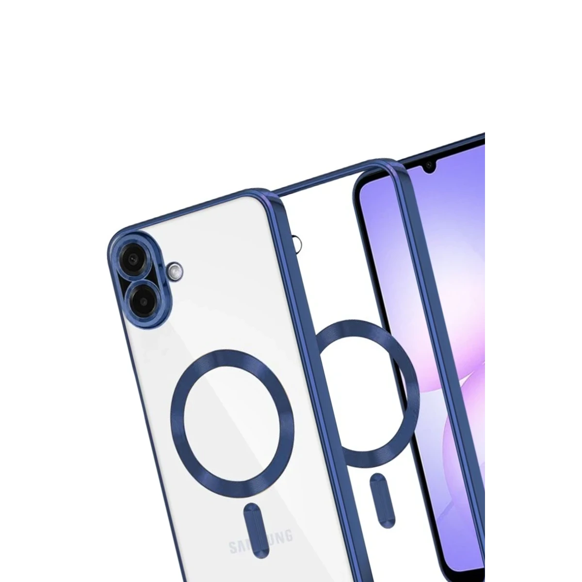 Samsung Galaxy A07 4G Kross Magneticsafe Kapak - Lacivert