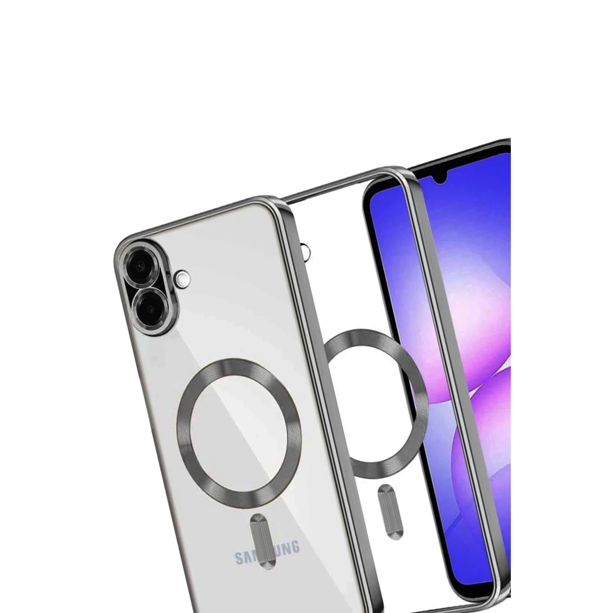 Samsung Galaxy A07 4G Kross Magneticsafe Kapak - Titan Gri