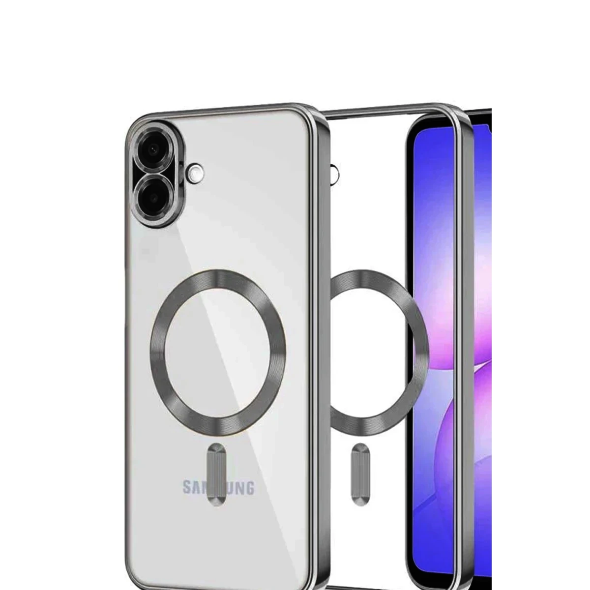 Samsung Galaxy A07 4G Kross Magneticsafe Kapak - Titan Gri