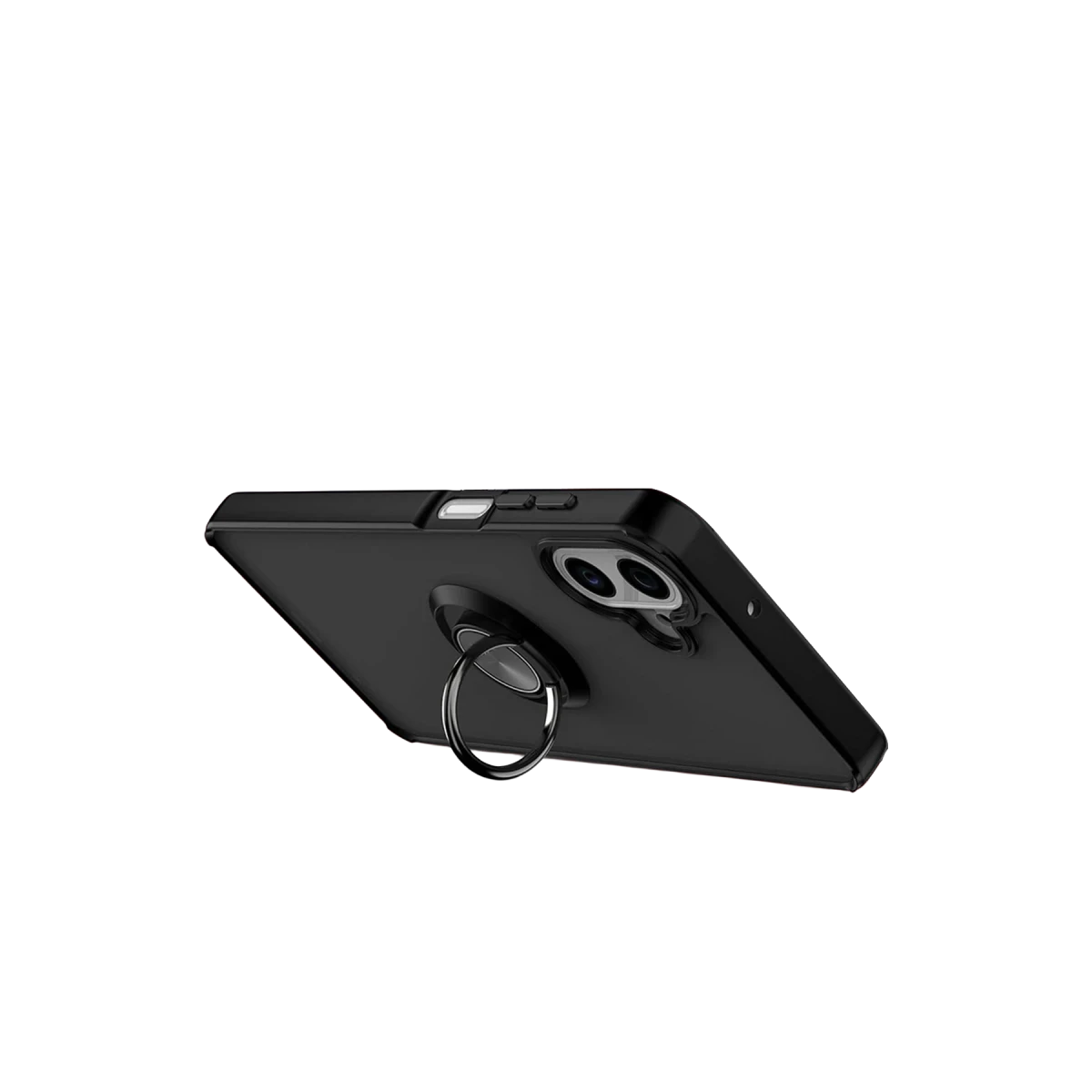 Samsung Galaxy A07 4G Montreal Yüzüklü Silikon Kapak - Siyah