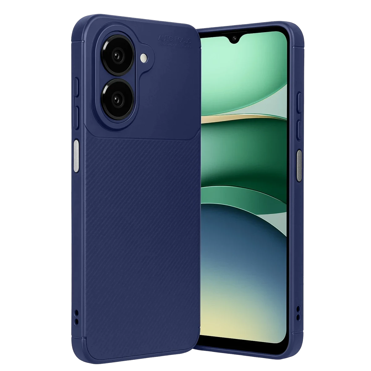 Samsung Galaxy A07 4G Auto Focus Karbon Kapak - Lacivert