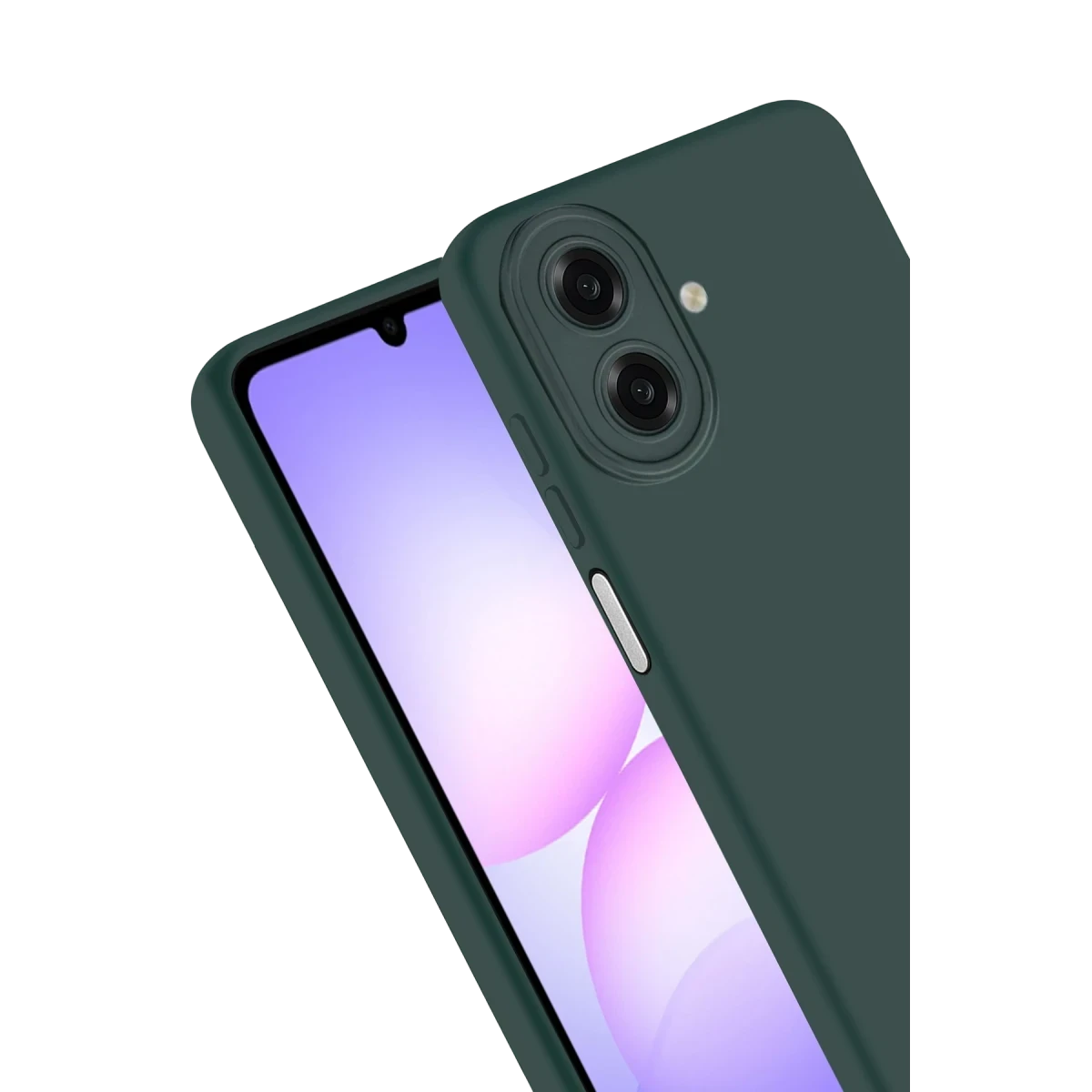 Samsung Galaxy A07 4G First Silikon - Koyu Yeşil
