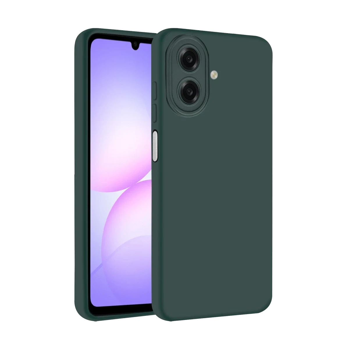 Samsung Galaxy A07 4G First Silikon - Koyu Yeşil