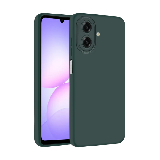 Samsung Galaxy A07 4G First Silikon - Koyu Yeşil