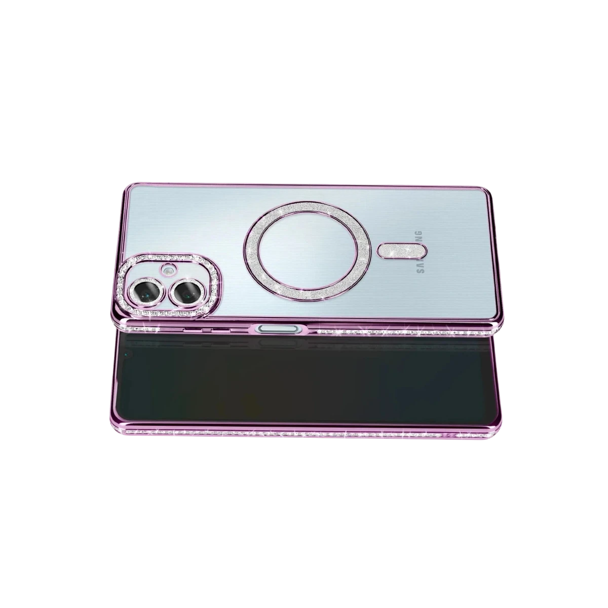 Samsung Galaxy A07 4G Joke Simli Magneticsafe Kılıf - Derin Mor