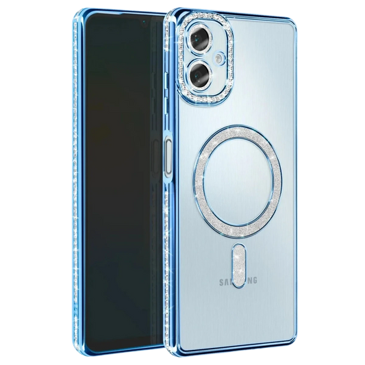 Samsung Galaxy A07 4G Joke Simli Magneticsafe Kılıf - Mavi
