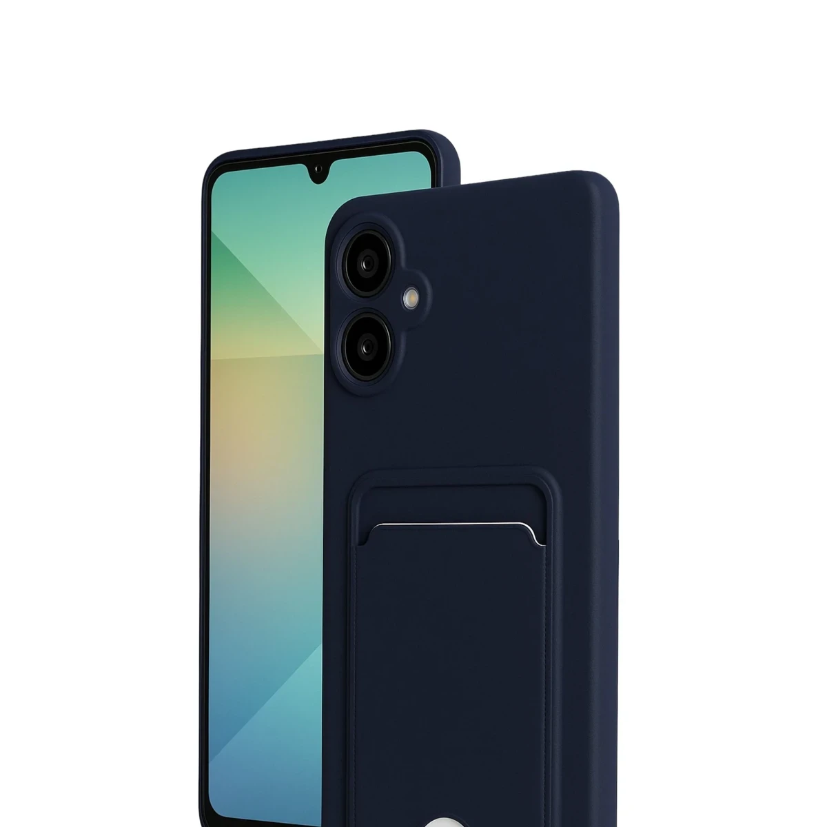 Samsung Galaxy A07 4G Kelvin Kartvizitli Silikon - Lacivert