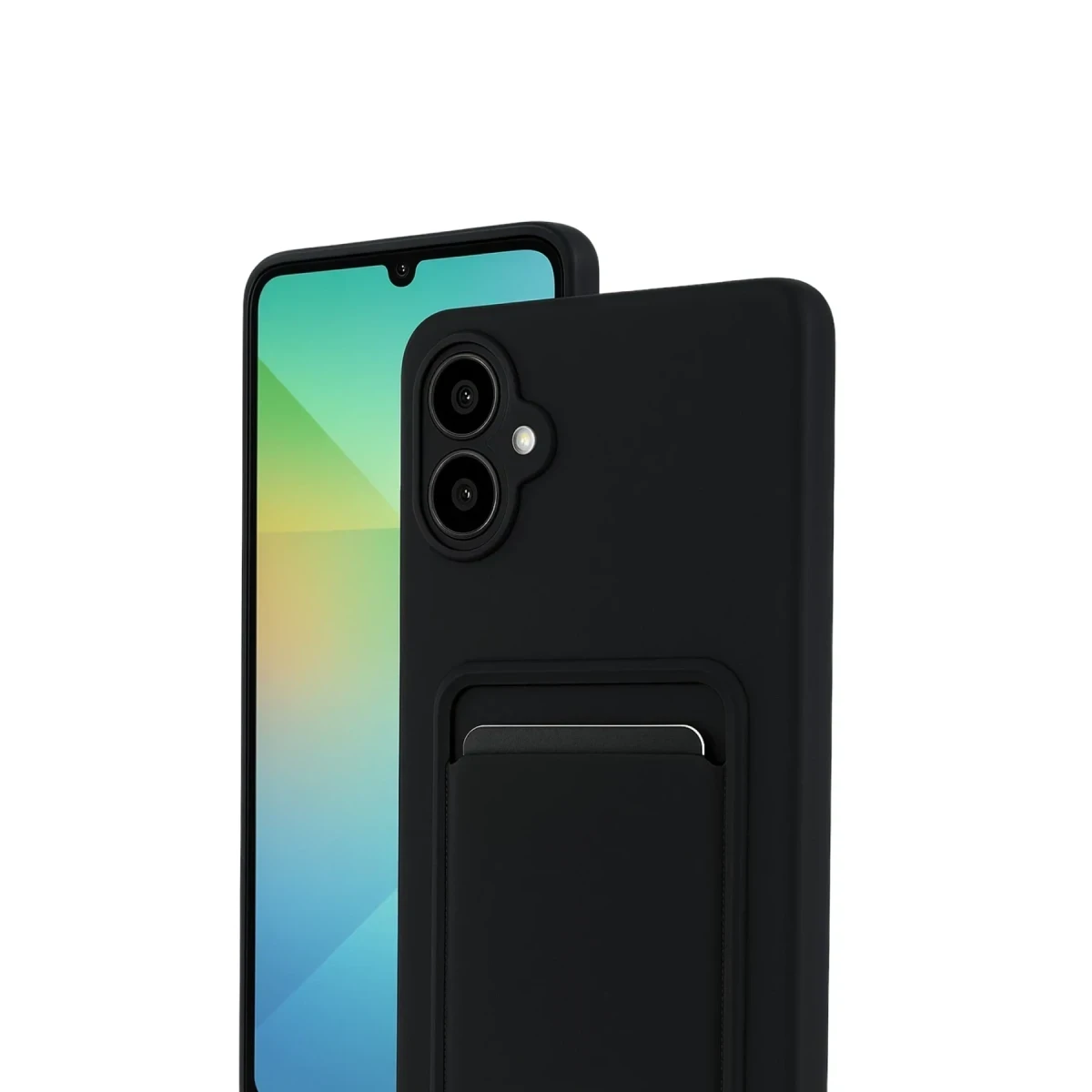Samsung Galaxy A07 4G Kelvin Kartvizitli Silikon - Siyah