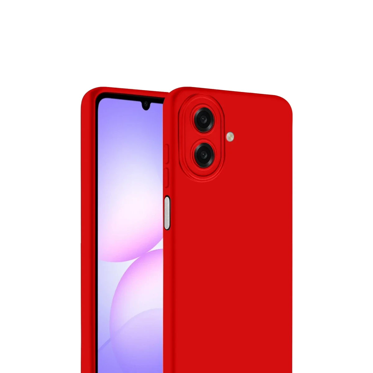 Samsung Galaxy A07 4G Nano içi Kadife Silikon - Kırmızı
