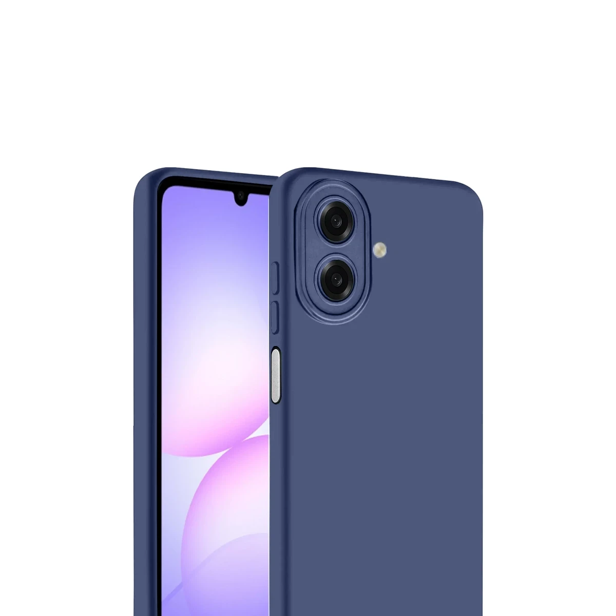 Samsung Galaxy A07 4G Nano içi Kadife Silikon - Lacivert