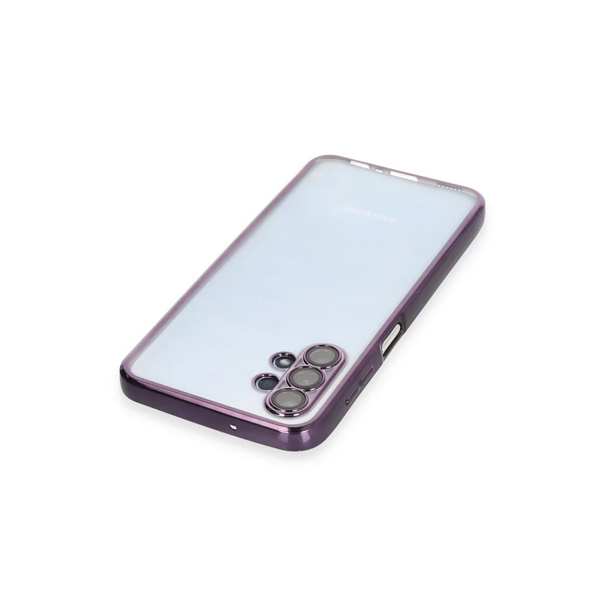 Samsung Galaxy A13 4G Kılıf Razer Lensli Silikon - Mor