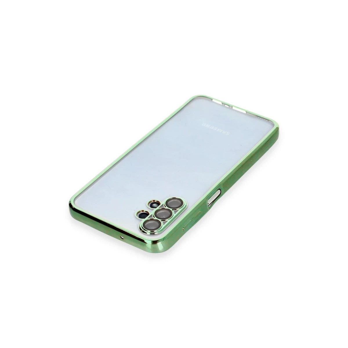 Samsung Galaxy A13 4G Kılıf Razer Lensli Silikon - Yeşil