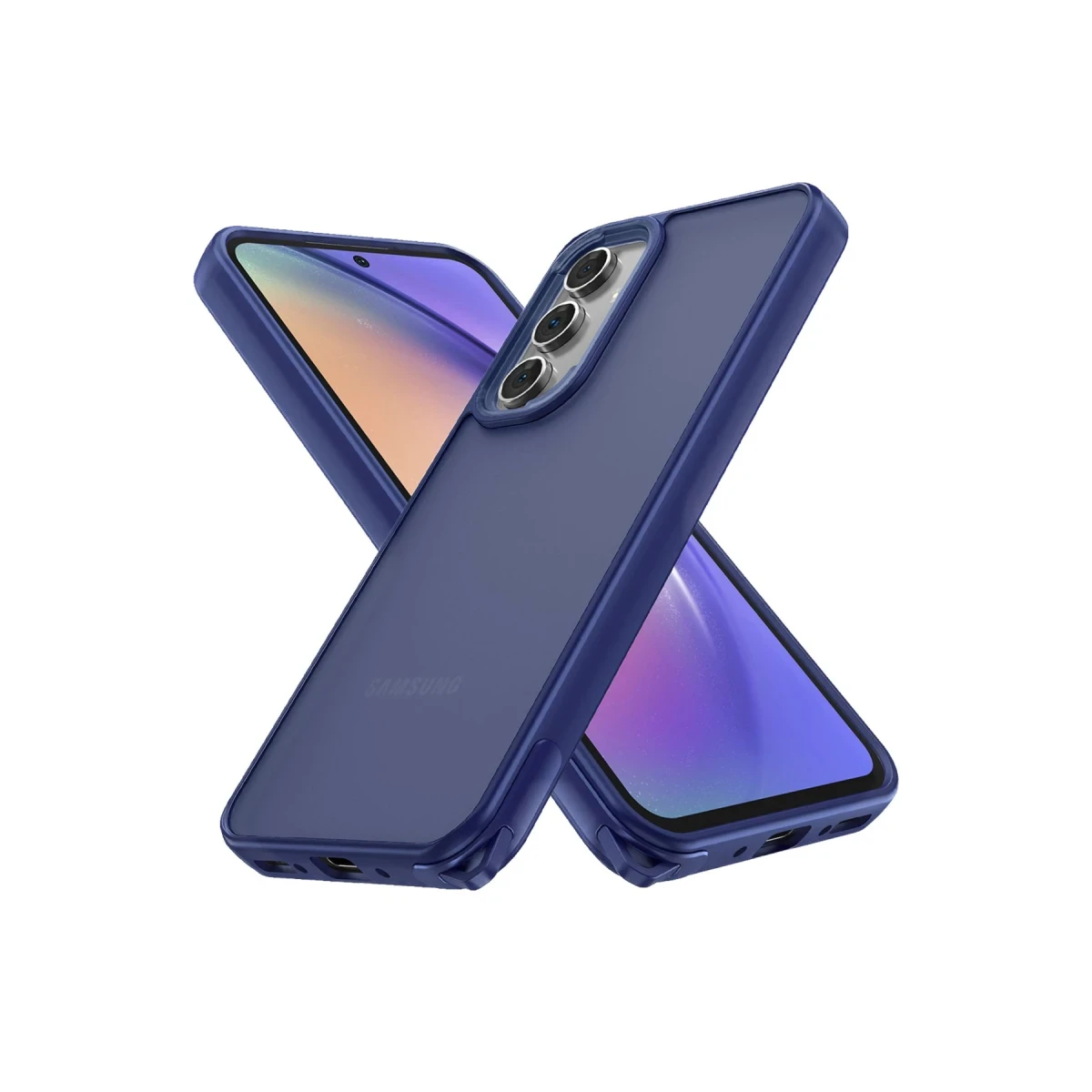 Samsung Galaxy A14 4G Kılıf Elegant Kapak - Lacivert