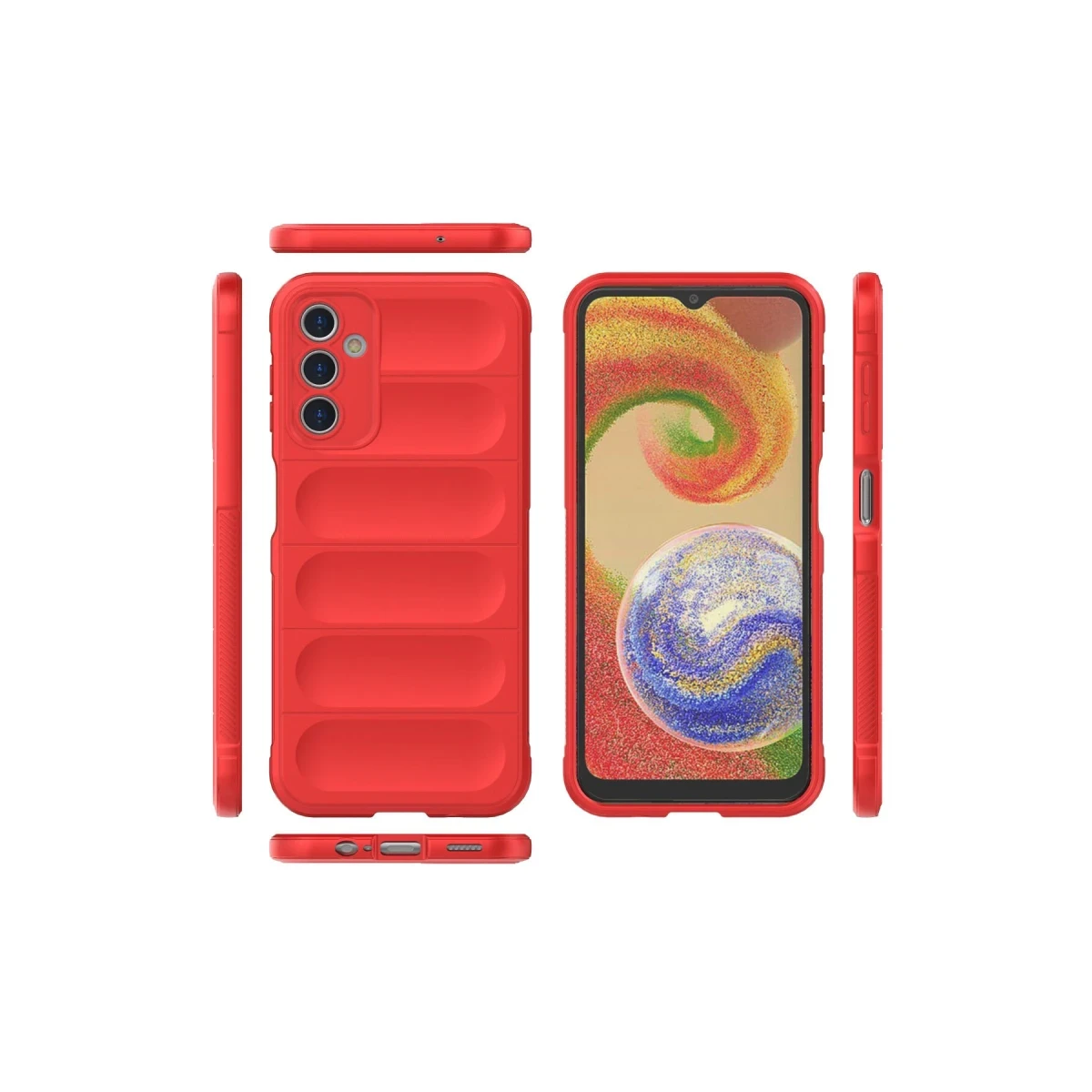 Samsung Galaxy A14 4G Kılıf Optimum Silikon - Kırmızı