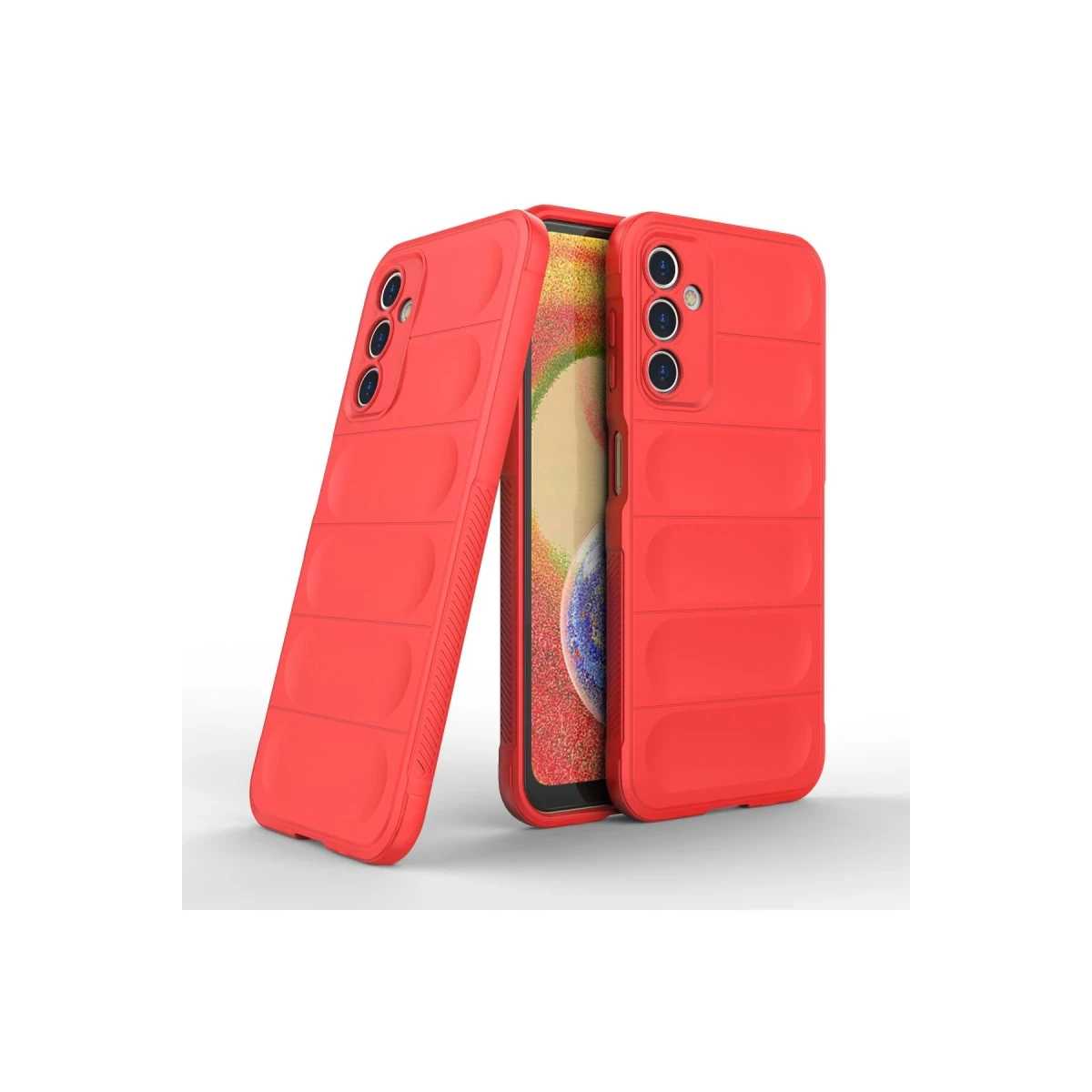 Samsung Galaxy A14 4G Kılıf Optimum Silikon - Kırmızı