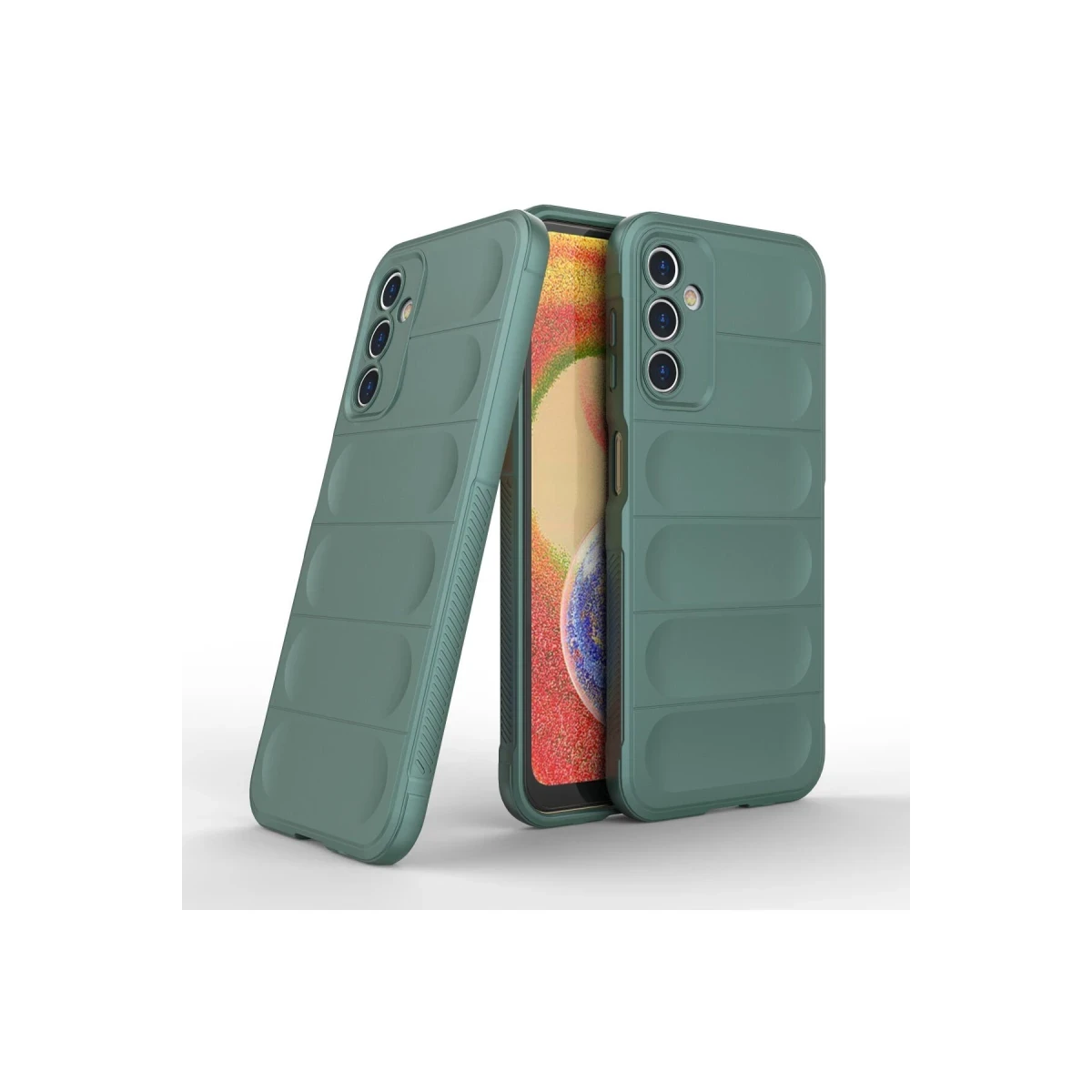 Samsung Galaxy A14 4G Kılıf Optimum Silikon - Koyu Yeşil