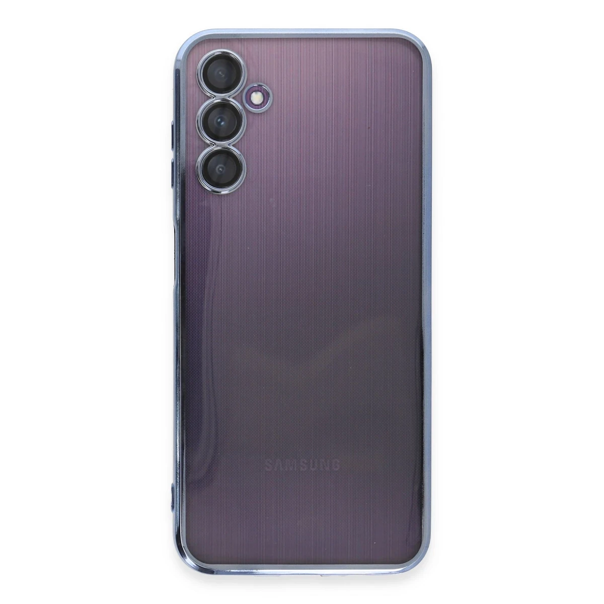 Samsung Galaxy A14 4G Kılıf Razer Lensli Silikon - Açık Mavi