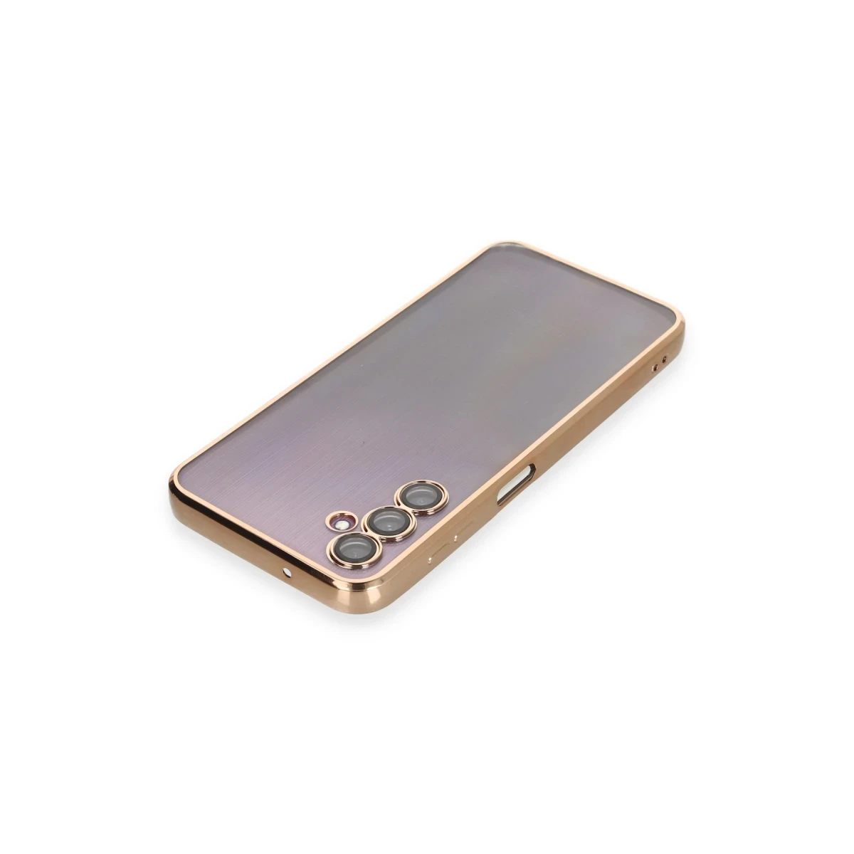 Samsung Galaxy A14 4G Kılıf Razer Lensli Silikon - Gold