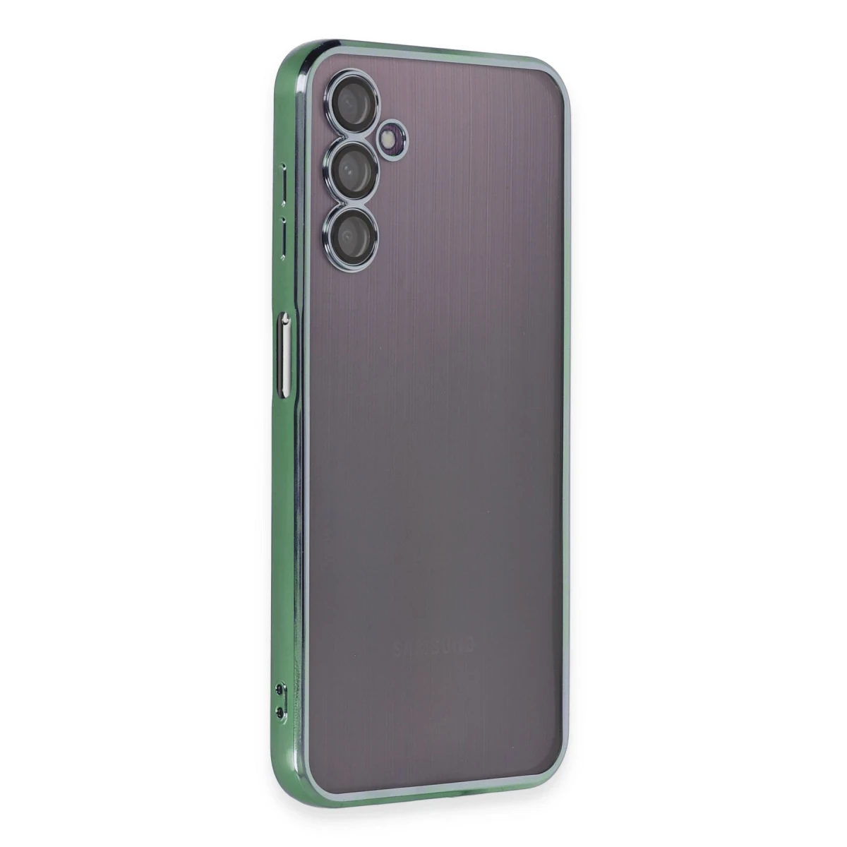 Samsung Galaxy A14 4G Kılıf Razer Lensli Silikon - Yeşil