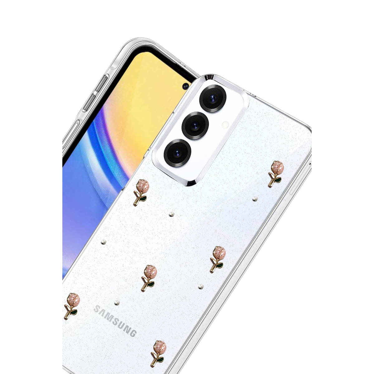 Samsung Galaxy A15 4G Fiyonk Desenli Kapak - Desen 6