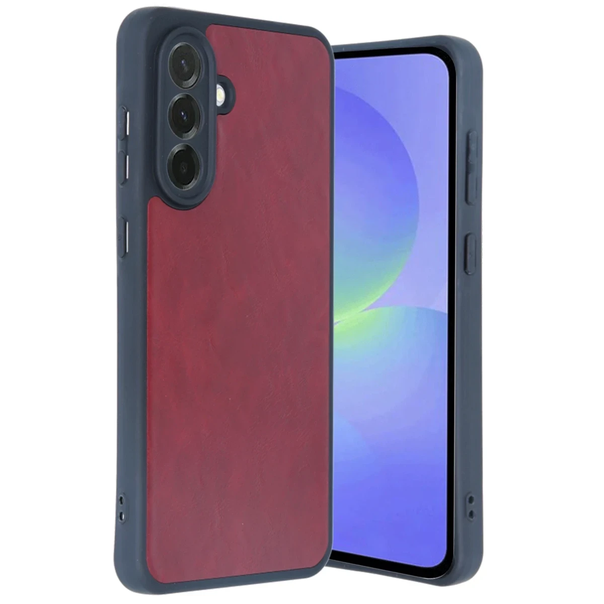 Samsung Galaxy A15 4G Kılıf Aras Deri Kapak - Bordo