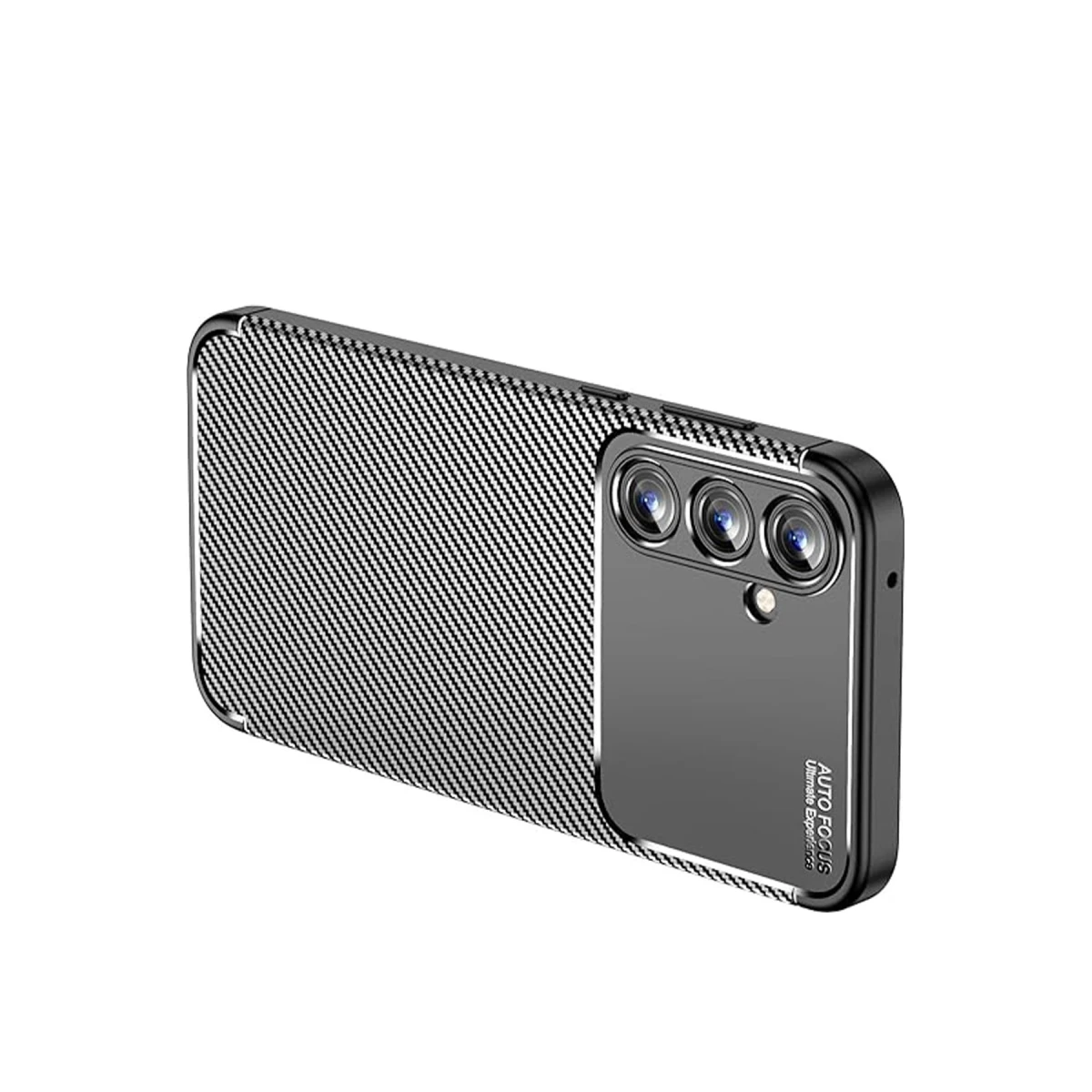 Samsung Galaxy A15 4G Kılıf Auto Focus Karbon Kapak - Siyah