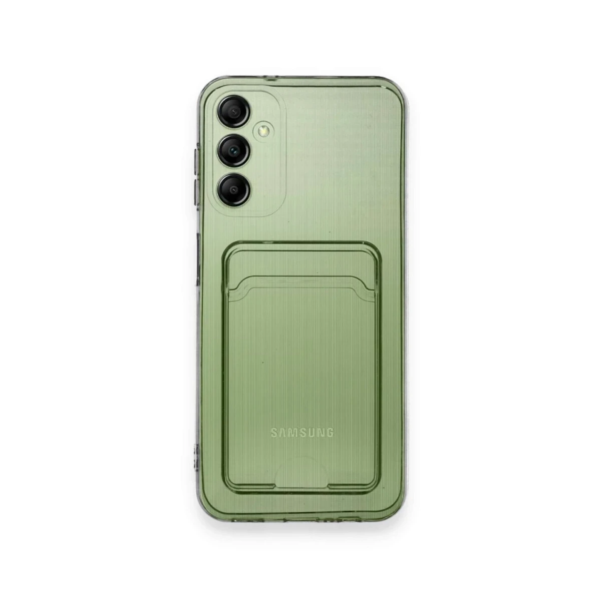 Samsung Galaxy A15 4G Kılıf Kart Şeffaf Silikon - Şeffaf