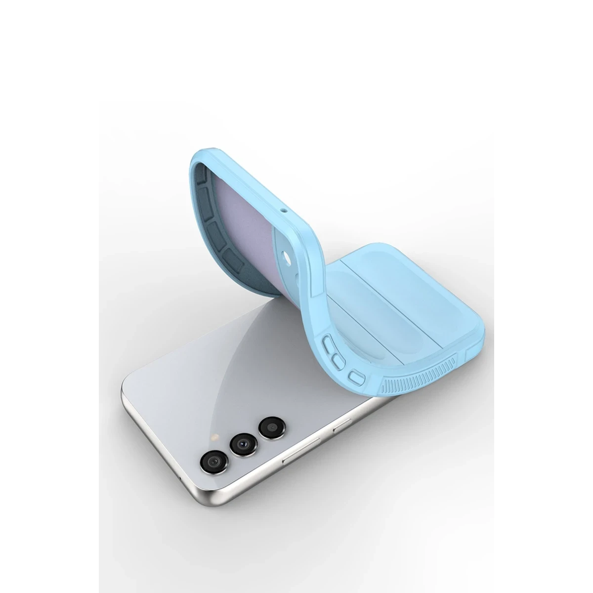 Samsung Galaxy A15 4G Kılıf Optimum Silikon - Sky Blue