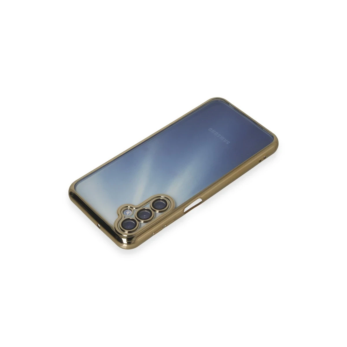 Samsung Galaxy A15 4G Kılıf Razer Lensli Silikon - Gold