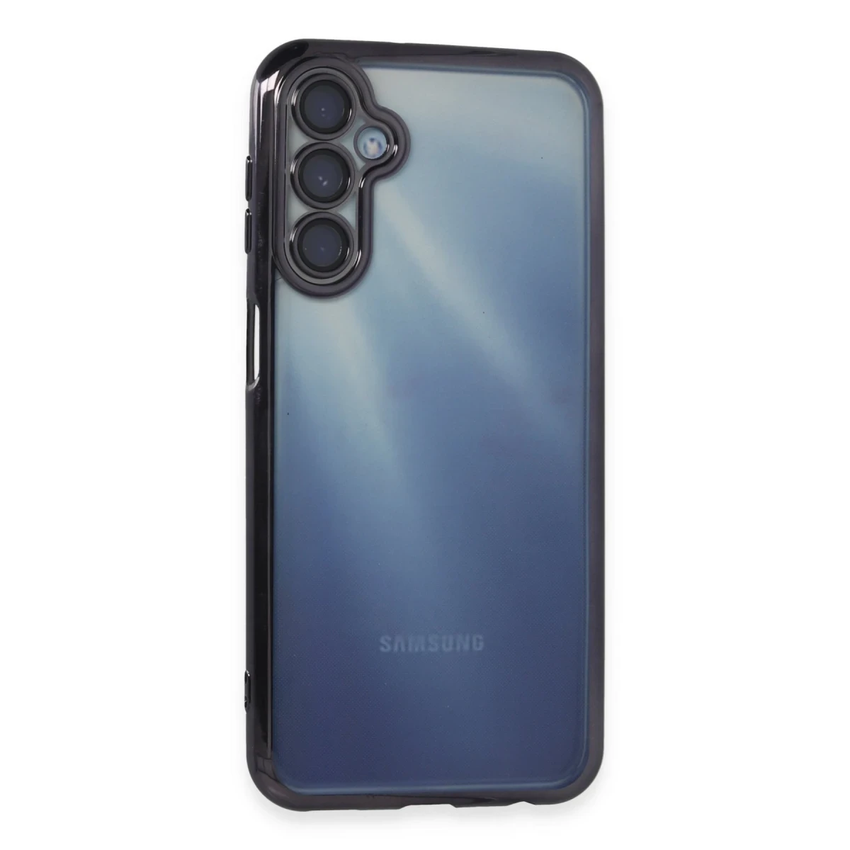 Samsung Galaxy A15 4G Kılıf Razer Lensli Silikon - Mor