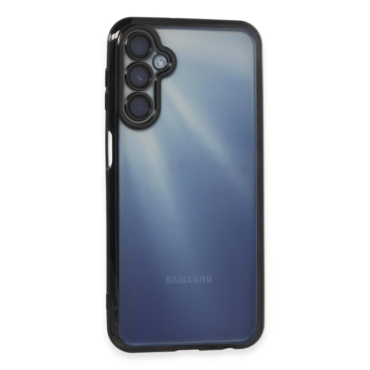 Samsung Galaxy A15 4G Kılıf Razer Lensli Silikon - Siyah