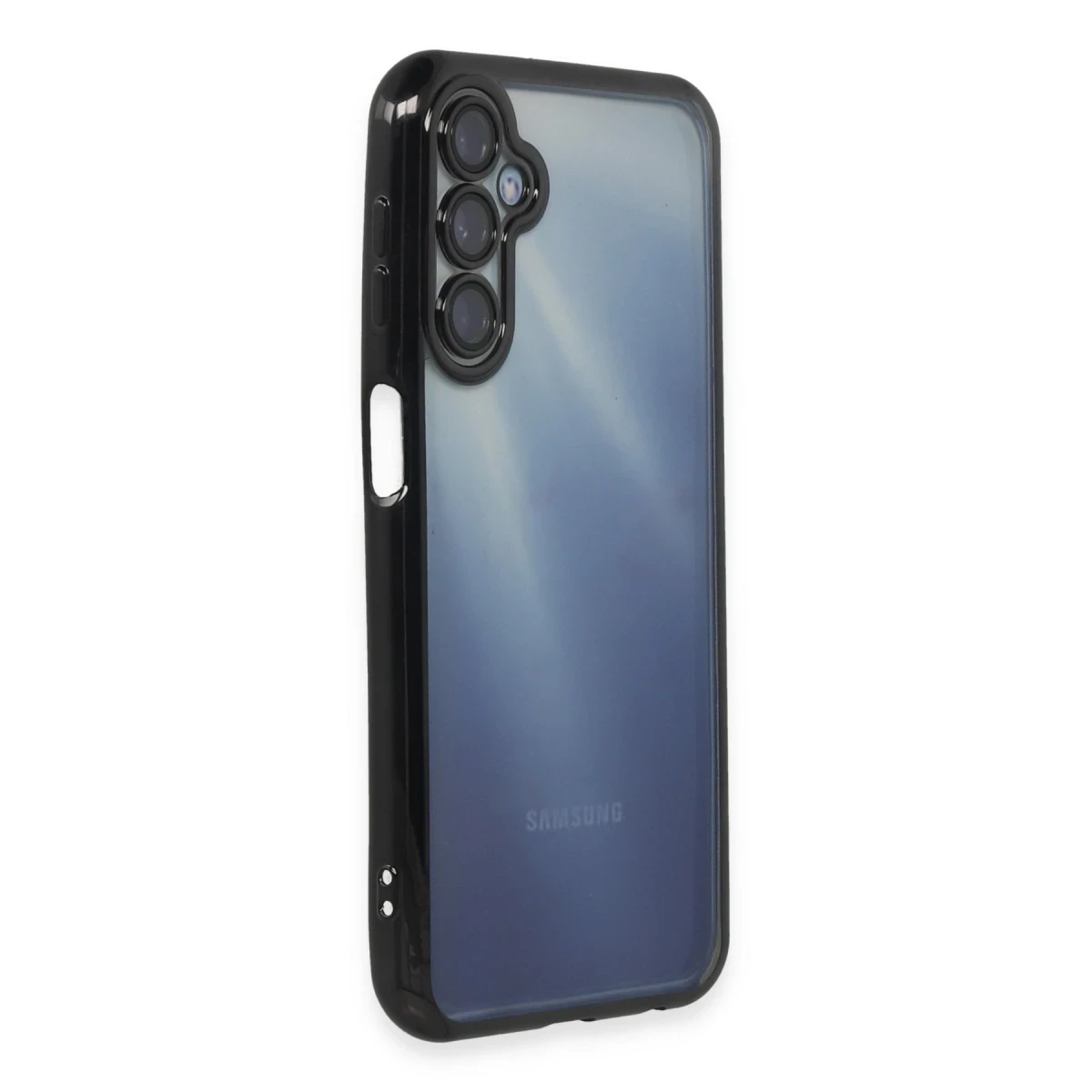 Samsung Galaxy A15 4G Kılıf Razer Lensli Silikon - Siyah