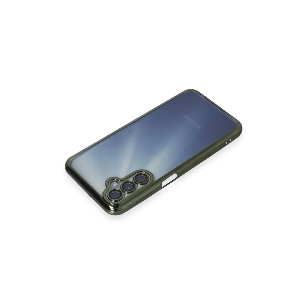 Samsung Galaxy A15 4G Kılıf Razer Lensli Silikon - Yeşil