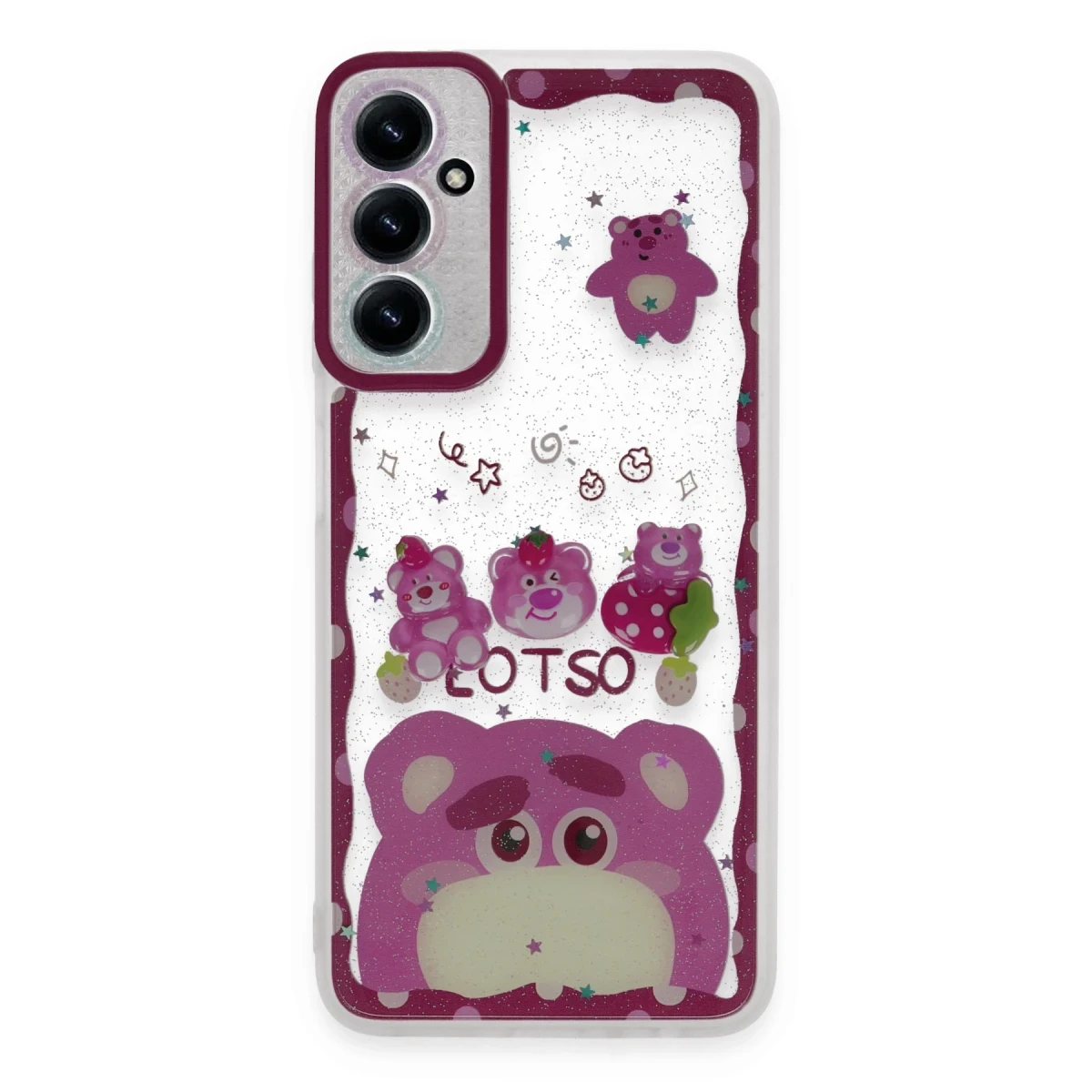 Samsung Galaxy A15 4G Kılıf Sweet Desenli Silikon Kapak - Pembe