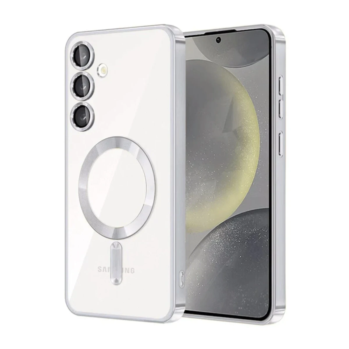 Samsung Galaxy A15 4G Kross Magneticsafe Kapak - Gümüş