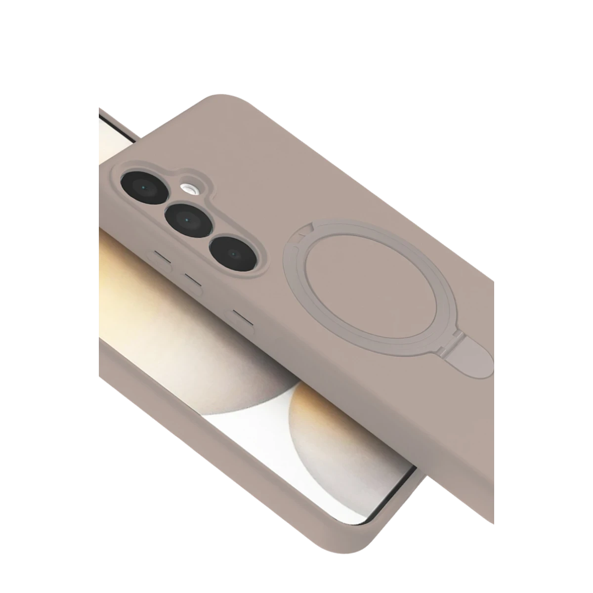 Samsung Galaxy A15 4G Regal Magsafe Standlı Kapak - Çöl Titanyum