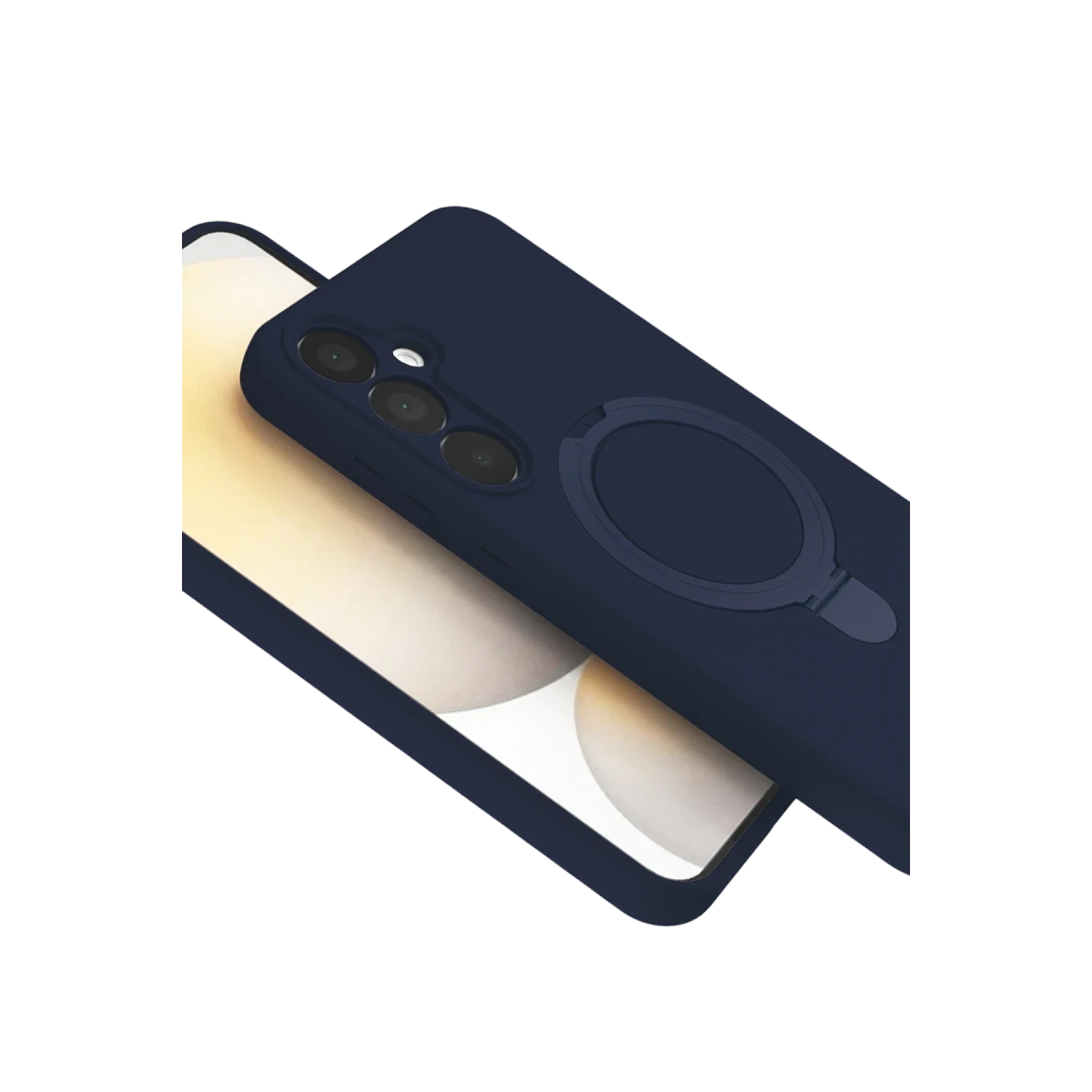 Samsung Galaxy A15 4G Regal Magsafe Standlı Kapak - Lacivert