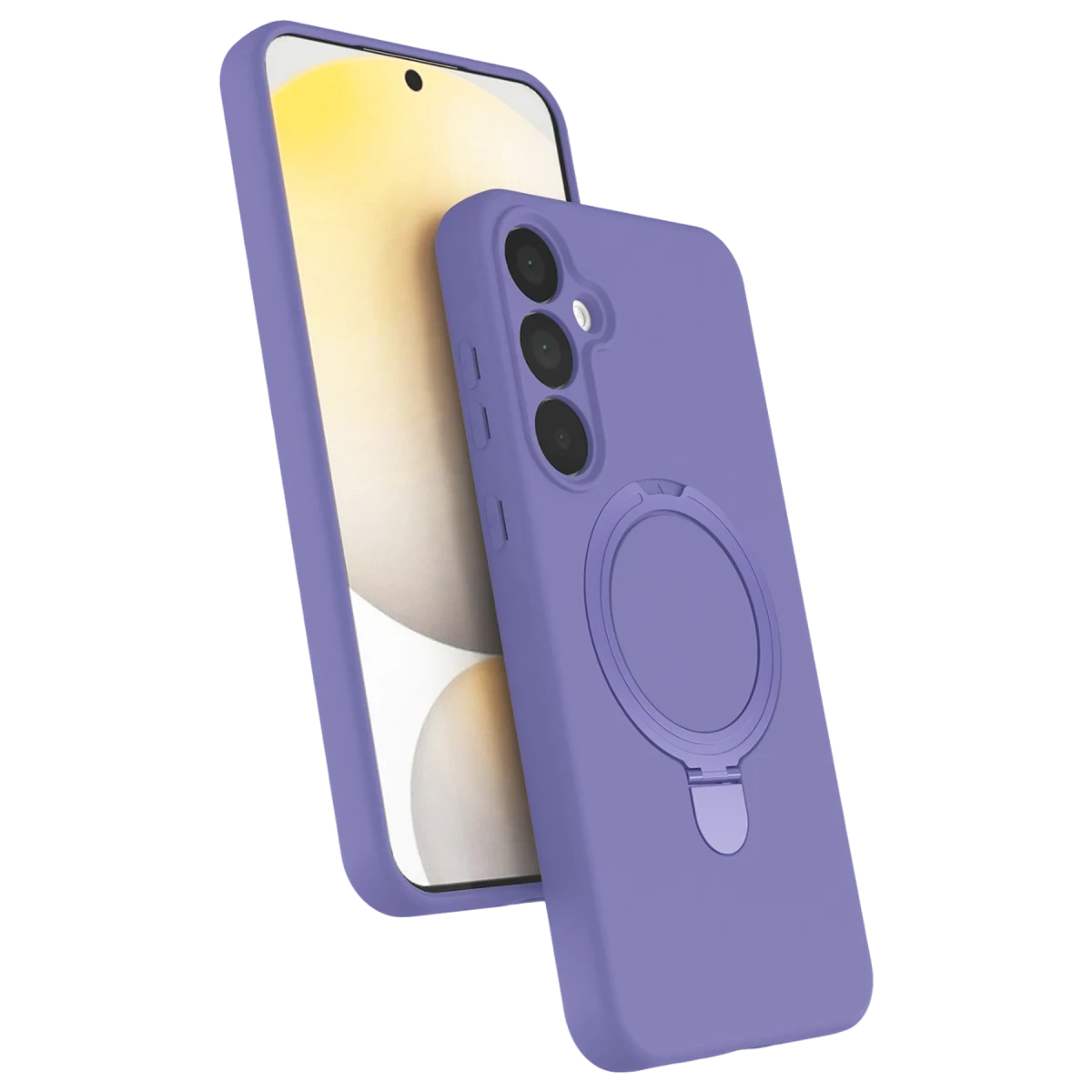 Samsung Galaxy A15 4G Regal Magsafe Standlı Kapak - Lila