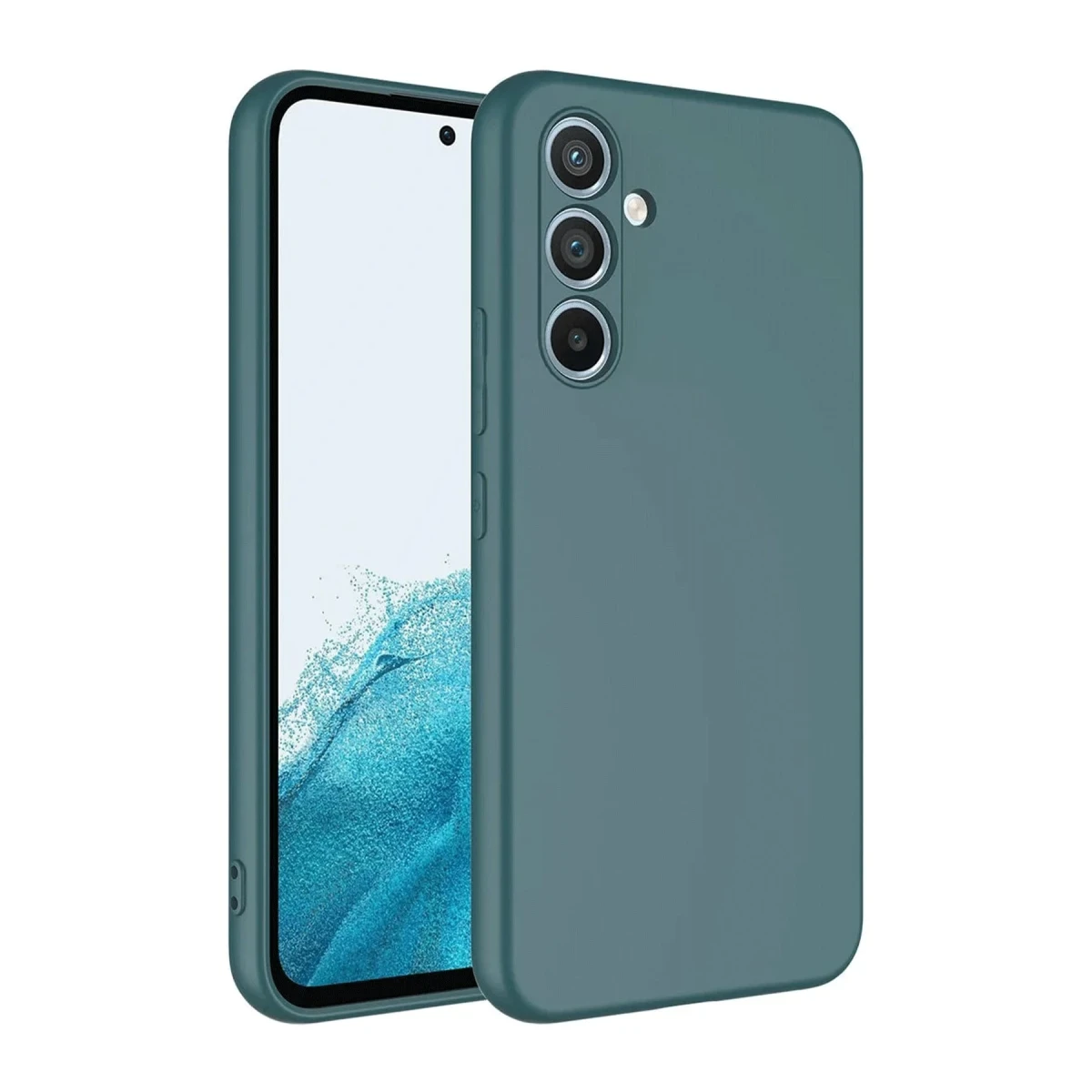 Samsung Galaxy A16 5G Kılıf First Silikon - Koyu Yeşil