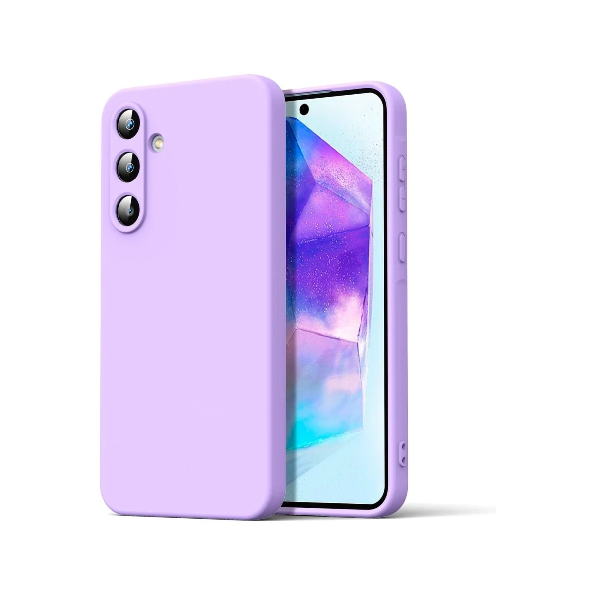 Samsung Galaxy A16 5G Kılıf Nano içi Kadife Silikon - Lila