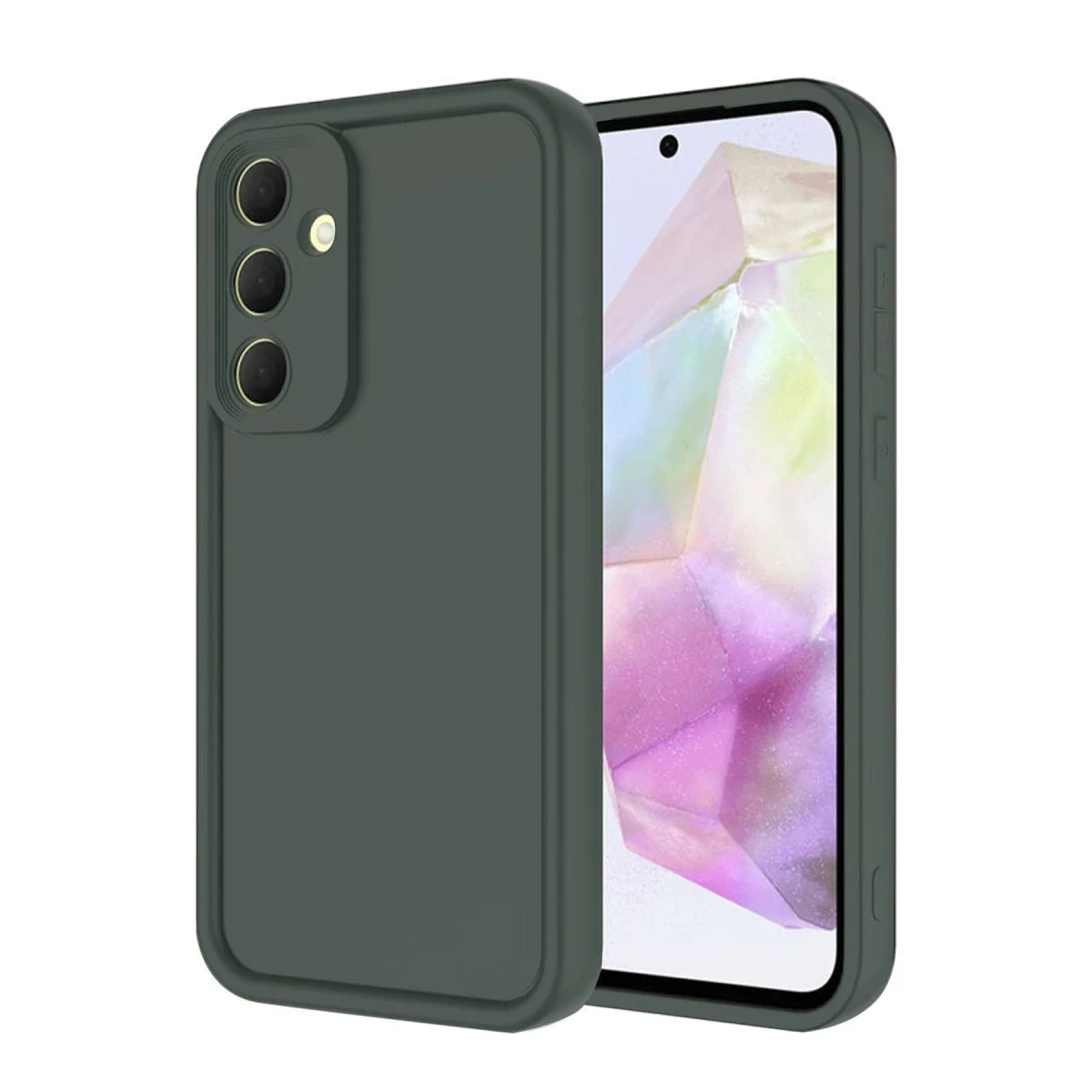 Samsung Galaxy A16 5G Kılıf Viera Silikon - Koyu Yeşil