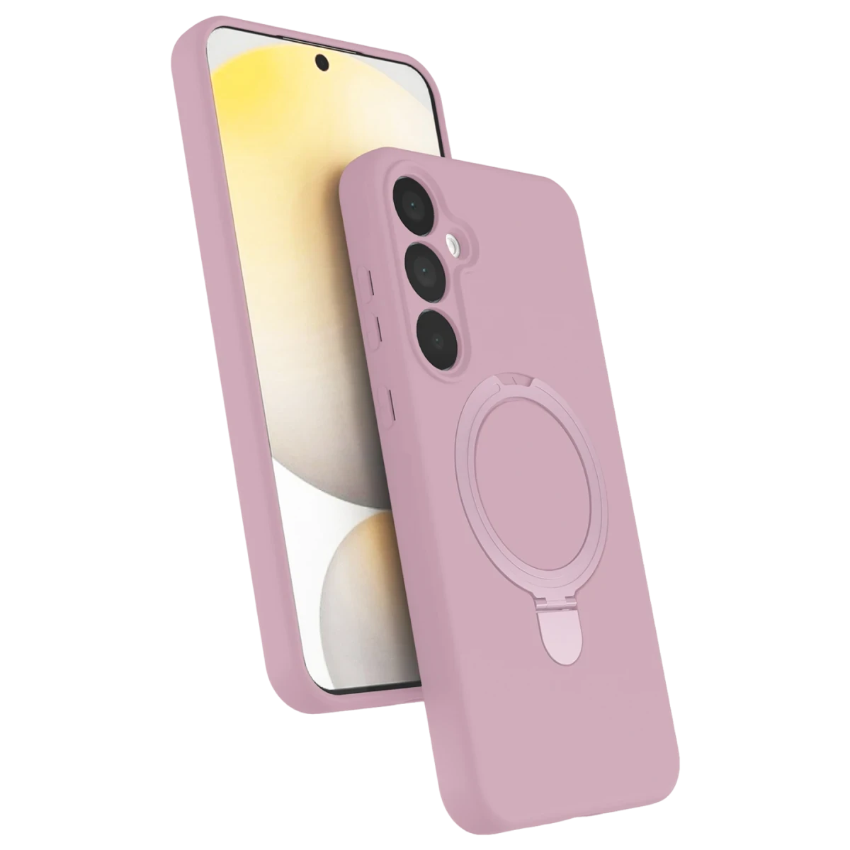 Samsung Galaxy A16 5G Regal Magsafe Standlı Kapak - Açık Pembe